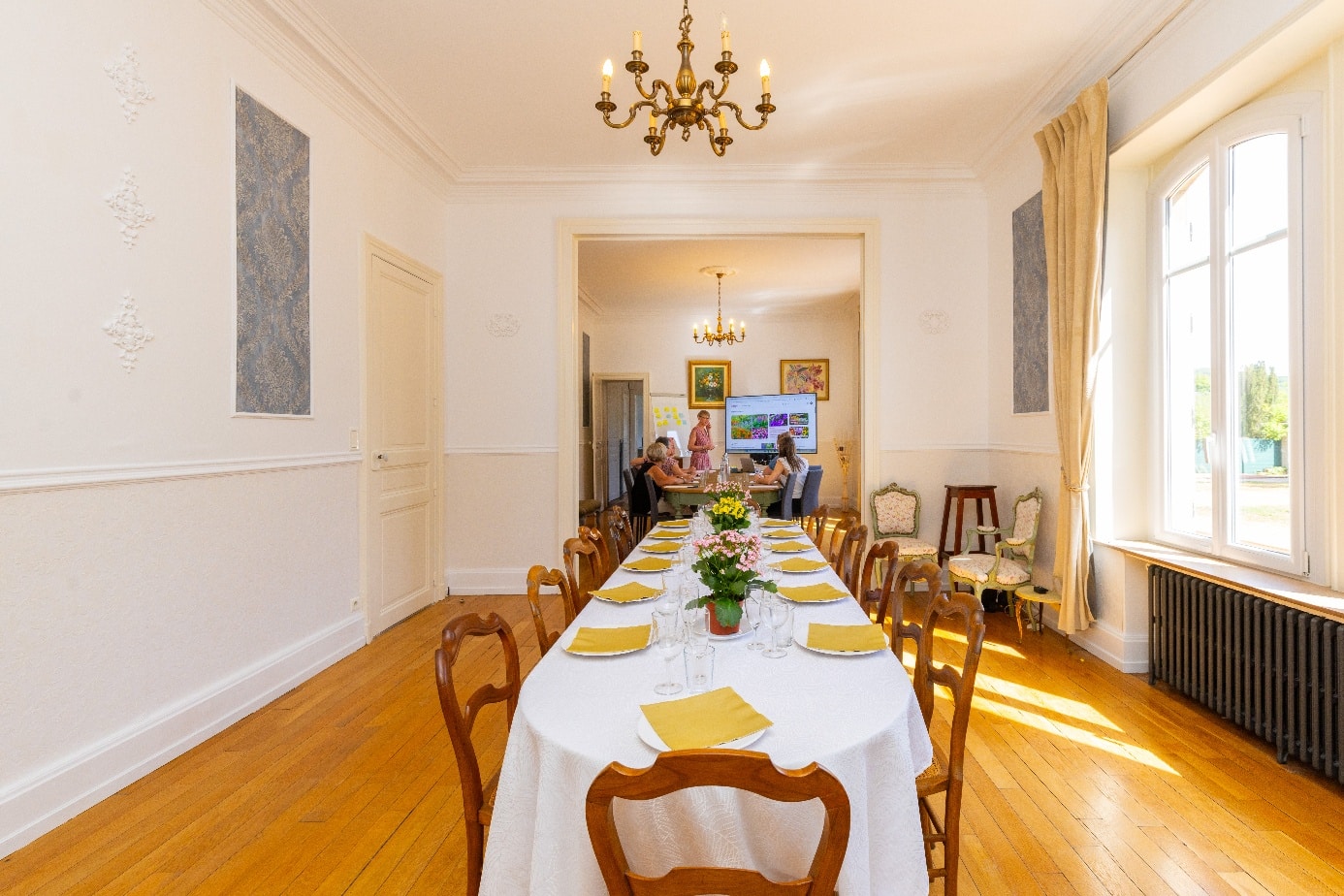 Espace de restauration pour séminaires et journées d'étude au Domaine d'Amélie